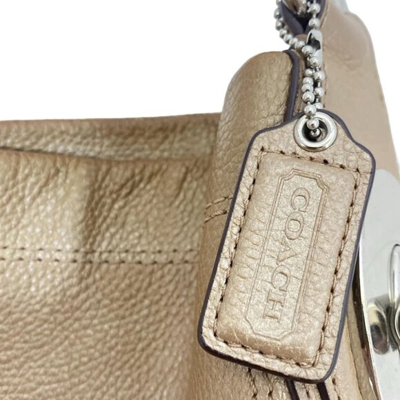 COACH Penelope leather shoulder bag Beige Leather - Shoulder Bag - Picture 6 of 13